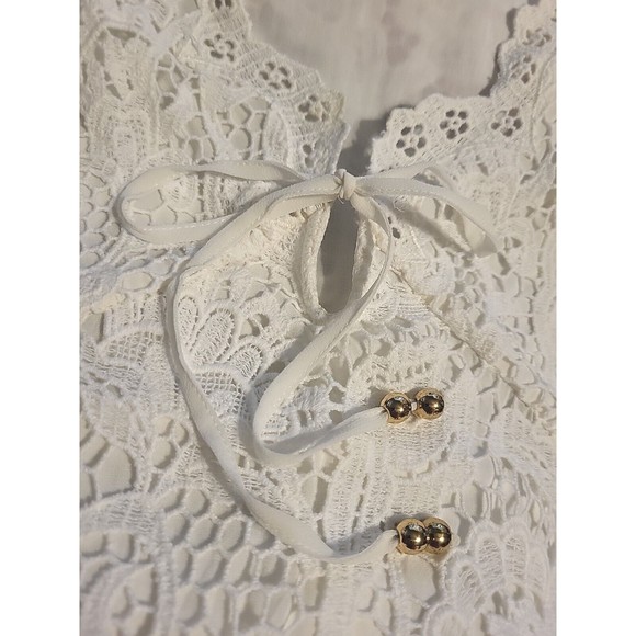 Vintage Juicy Couture-Elegant white Lace Long Sleeve Dress - Picture 3 of 11